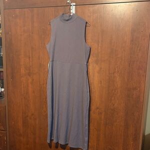 Addition Elle Sleeveless Purple Midi Dress